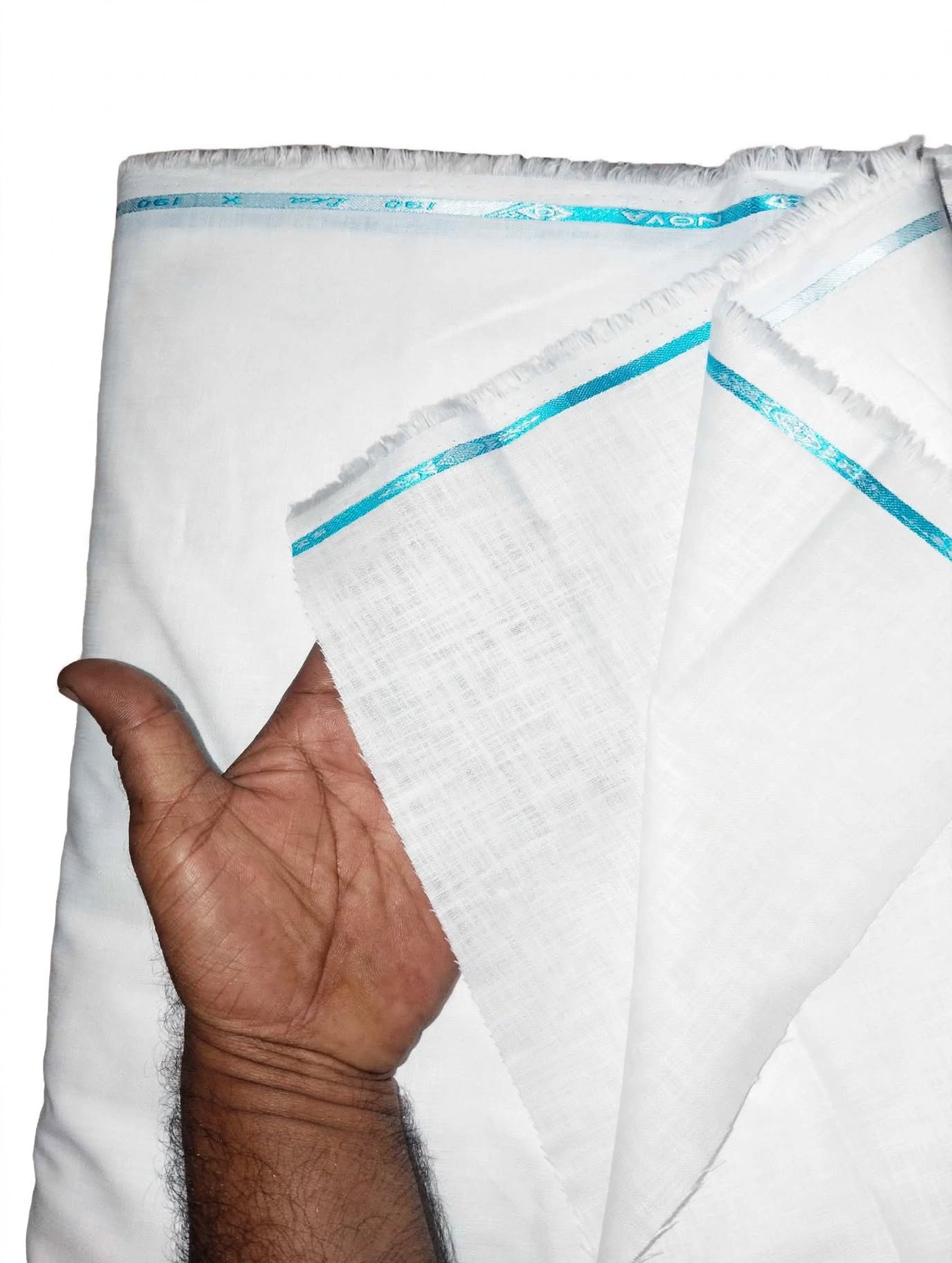 Premium Pure White Linen Shirt  Fabric
